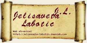 Jelisaveta Labotić vizit kartica